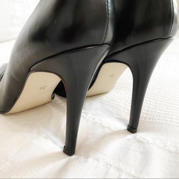 Gerard DAREL BLACK LEATHER POINTED HIGH HEELS PUMPS SHOES - EU36 - Picture 8 of 10